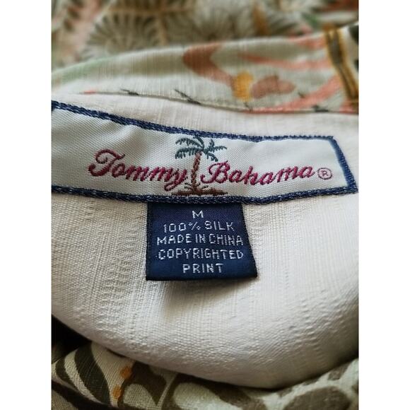Tommy Bahama Relax Beach Hawaiian Shirt 100%‎ Silk Hula Girls Polynesian Size M - Picture 4 of 10